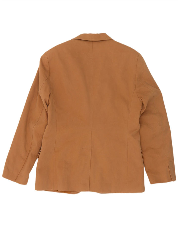 Giacca blazer a 2 bottoni da uomo Zara EU 52 grande cotone beige