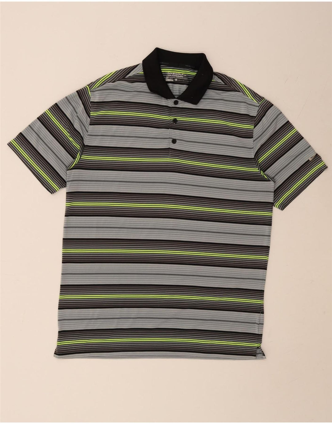 Polo Nike Dri Fit da uomo a righe medie multicolore