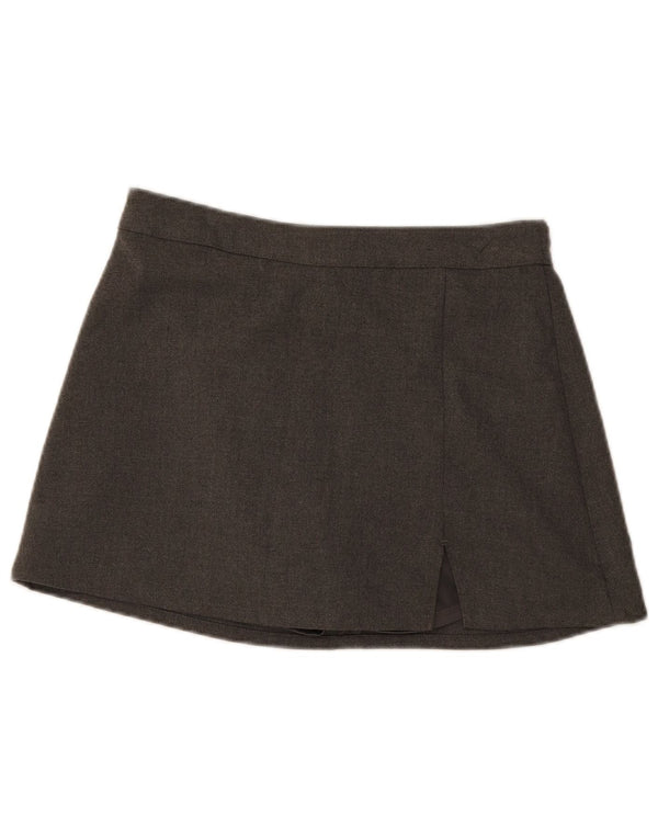 Minigonna Hollister da donna UK 14 grande W30 poliestere grigio
