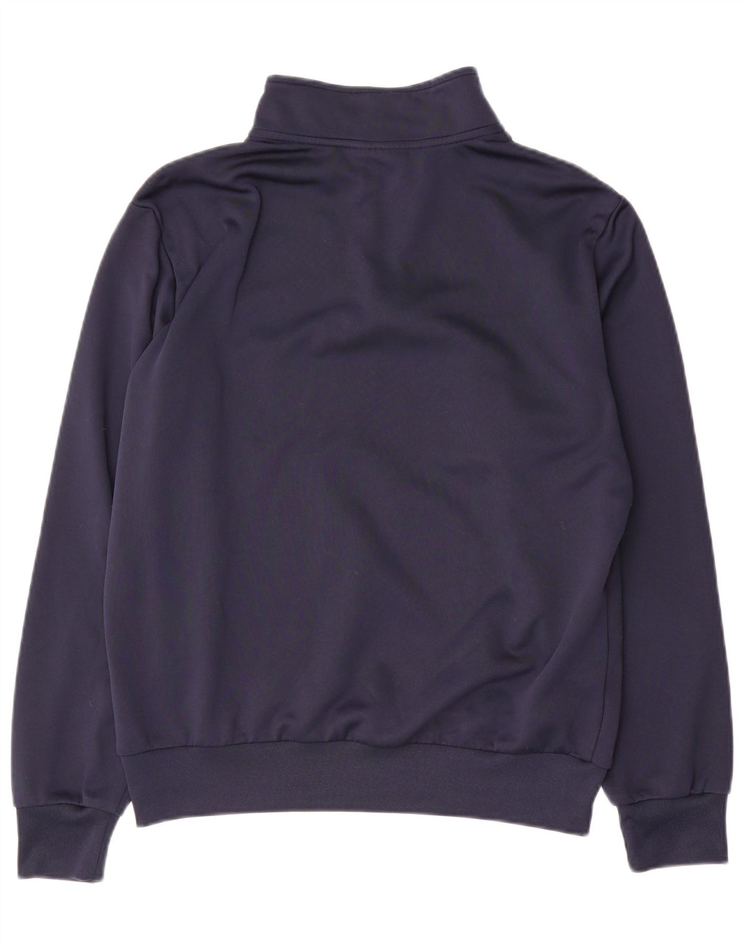 Felpa da uomo con collo con zip grafica Lotto Maglione medio blu navy in poliestere