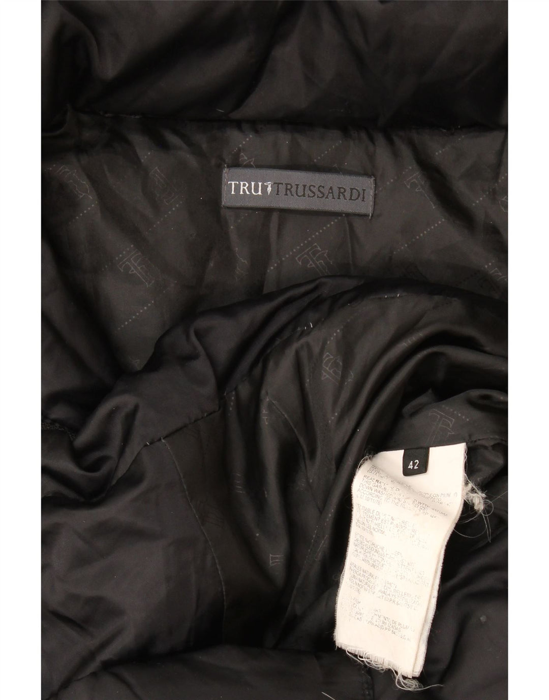 Piumino Donna Trussardi con Cappuccio IT 42 Medium Nero Poliestere
