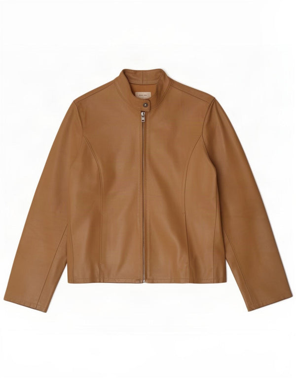 Giacca In Pelle Donna Conbipel IT 44 Marrone Medio