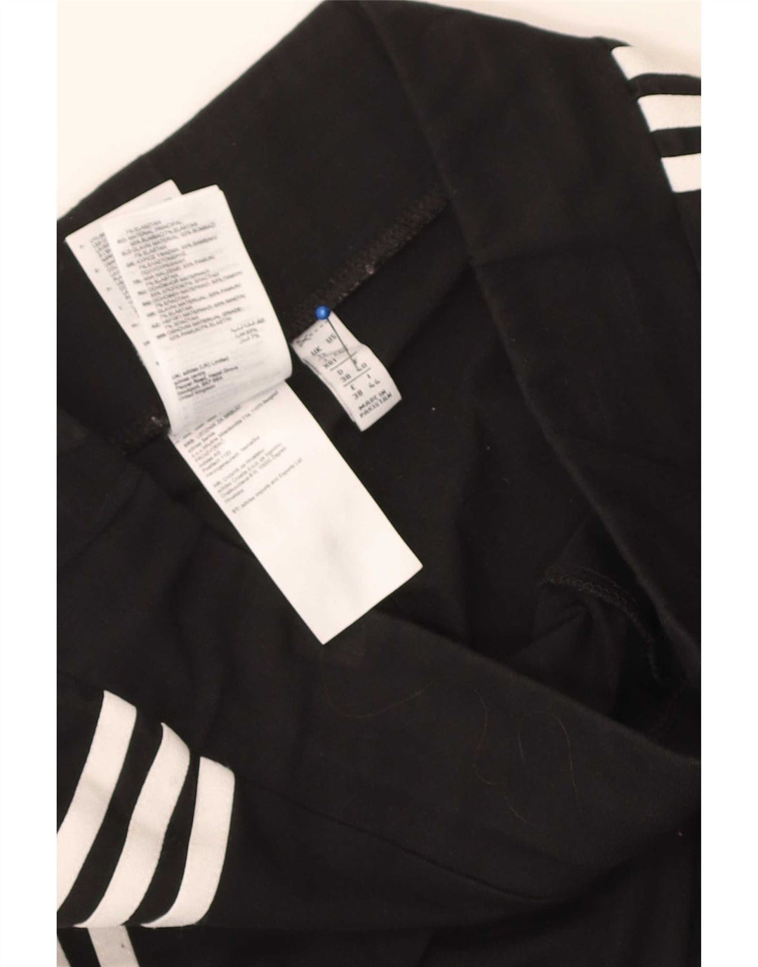 Leggings Adidas da donna UK 12 medio nero cotone