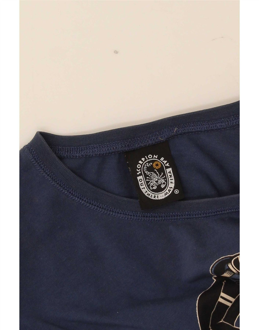 Top grafico da ragazzo Scorpion Bay a maniche lunghe 9-10 anni blu navy medio