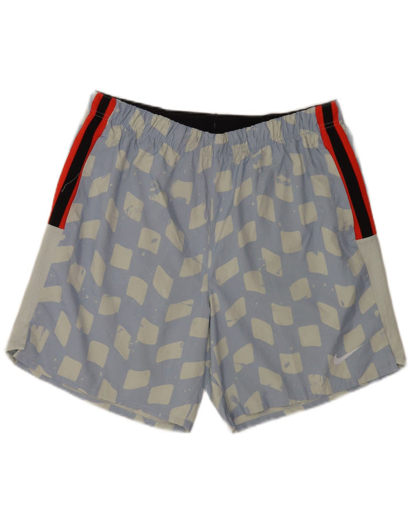 Pantaloncini sportivi Nike da uomo con grafica regolare, grandi, blu, geometrici, sportivi