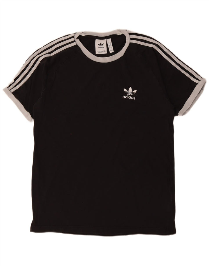 T-shirt da uomo ADIDAS Top grande in cotone nero