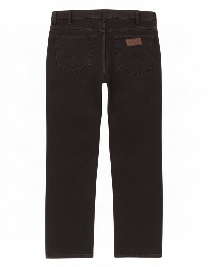 Jeans dritti da uomo Wrangler Texas W38 L32 cotone nero