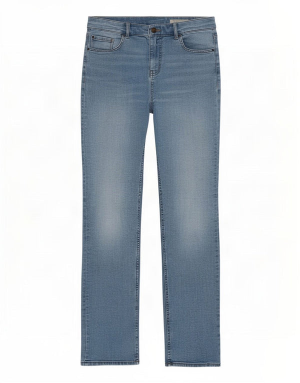 Jeans dritti Marks & Spencer da donna The Sienna UK 12 medio W30 L31 blu