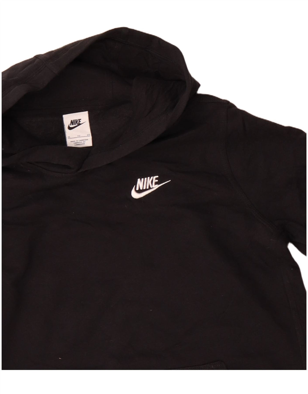 Felpa con cappuccio NIKE da bambino 13-14 anni XL in cotone nero