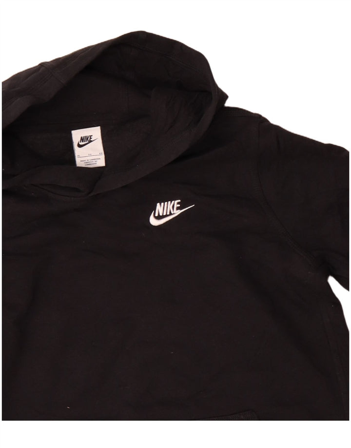 Felpa con cappuccio NIKE da bambino 13-14 anni XL in cotone nero