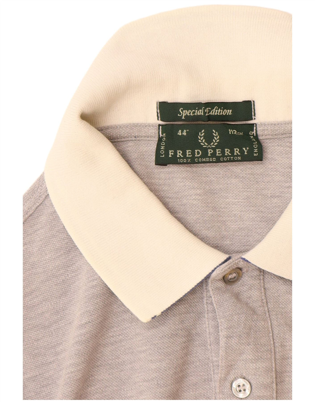 Polo da uomo FRED PERRY in cotone grigio medio