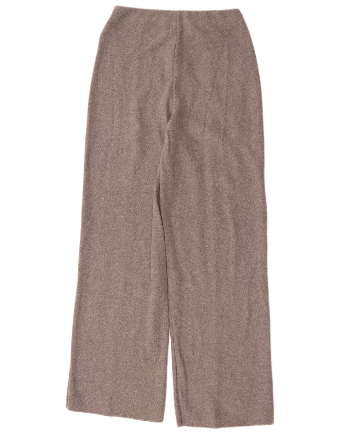 Pantaloni larghi in maglia da donna Zara UK 10 piccoli poliestere grigio