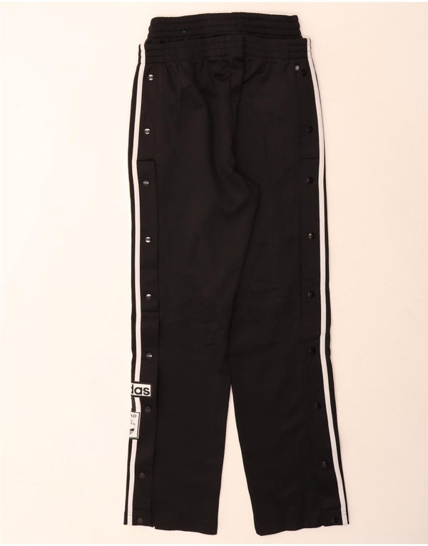 Pantaloni da tuta con grafica Adidas da donna UK 4/6 XS cotone nero