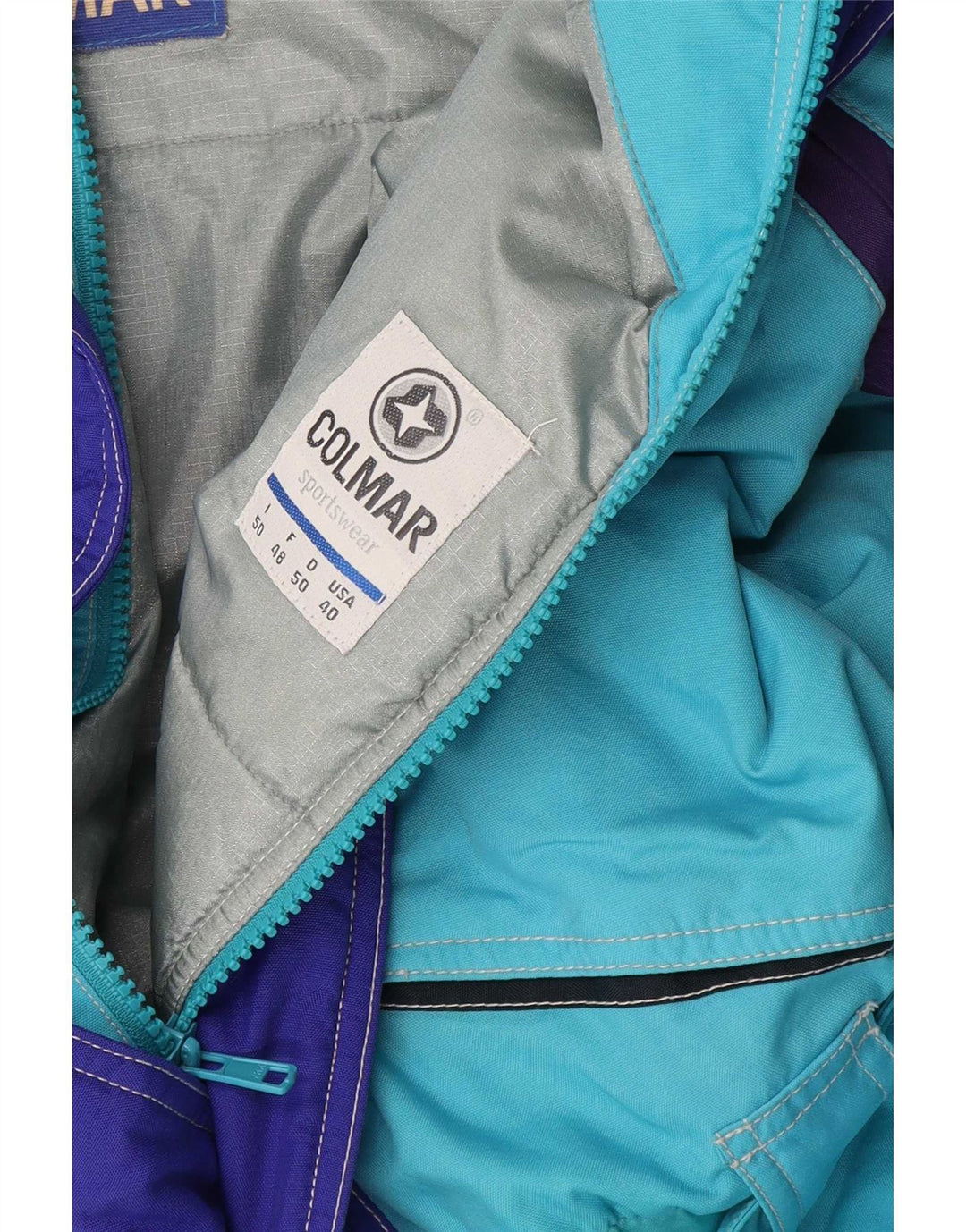 Tuta da sci da uomo Colmar IT 40 Blu medio Colourblock