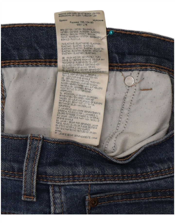 Jeans dritti da uomo Wrangler vestibilità regolare W36 L30 cotone blu
