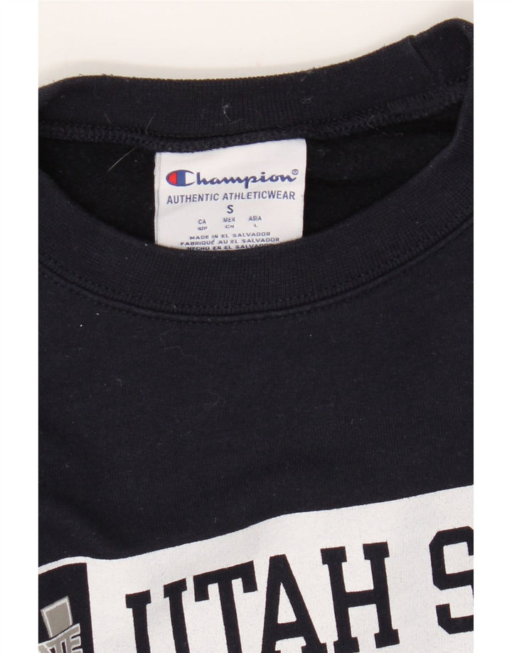 Felpa con grafica Champion Utah da uomo, piccola, blu navy