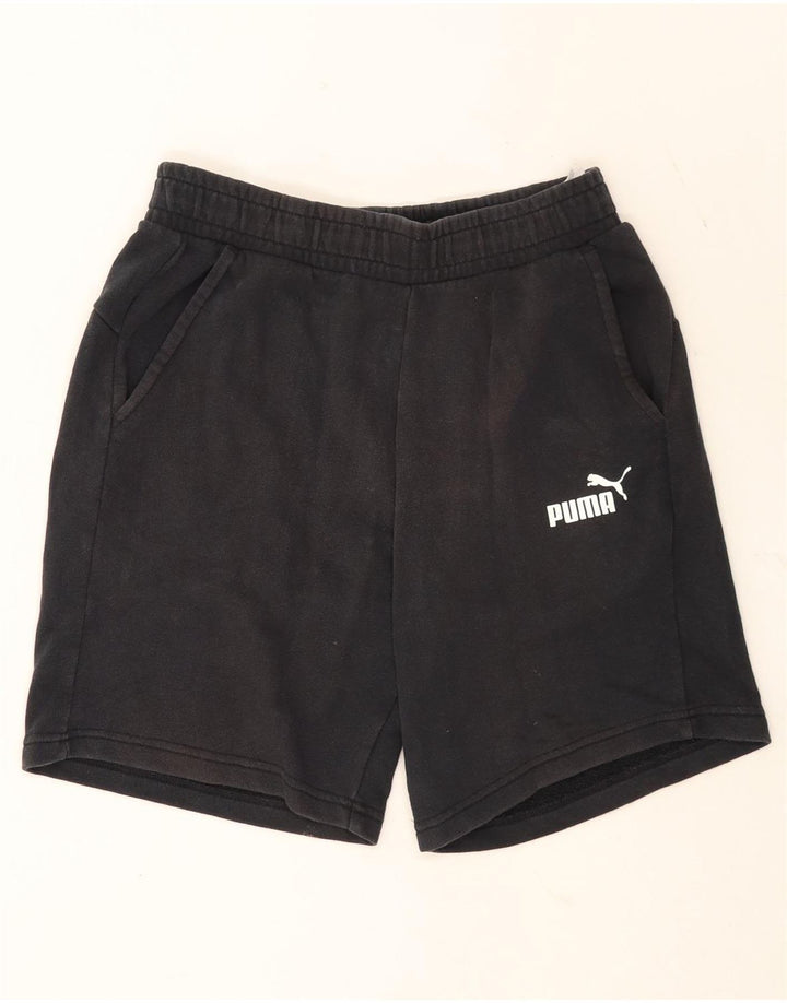 Pantaloncini sportivi da uomo Puma medio cotone nero