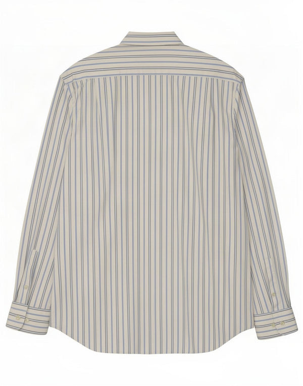 Massimo Dutti Mens Shirt Large White Striped