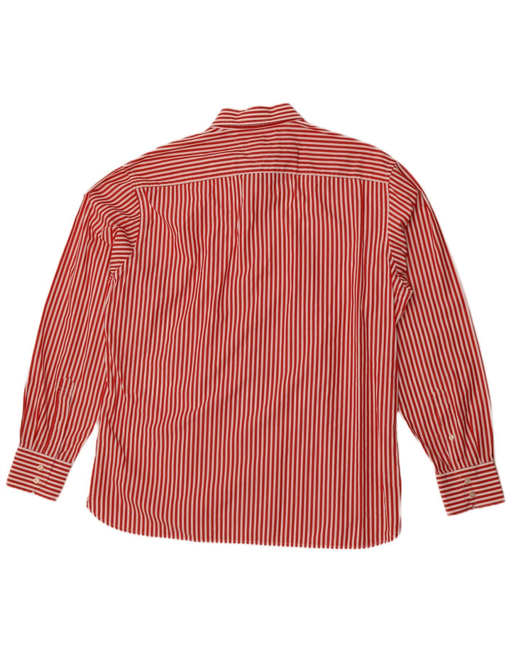 Camicia da uomo Tommy Hilfiger XL in cotone gessato rosso