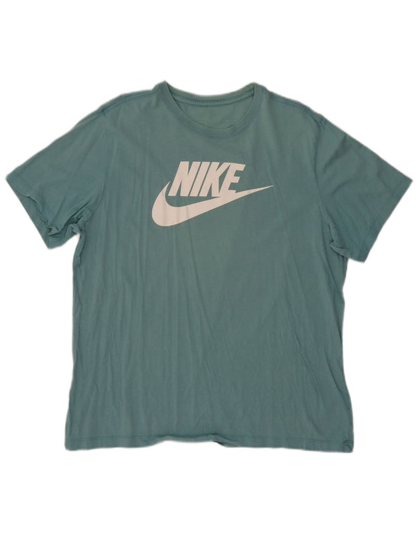 T-shirt grafica da donna Nike Top UK 18 XL cotone turchese