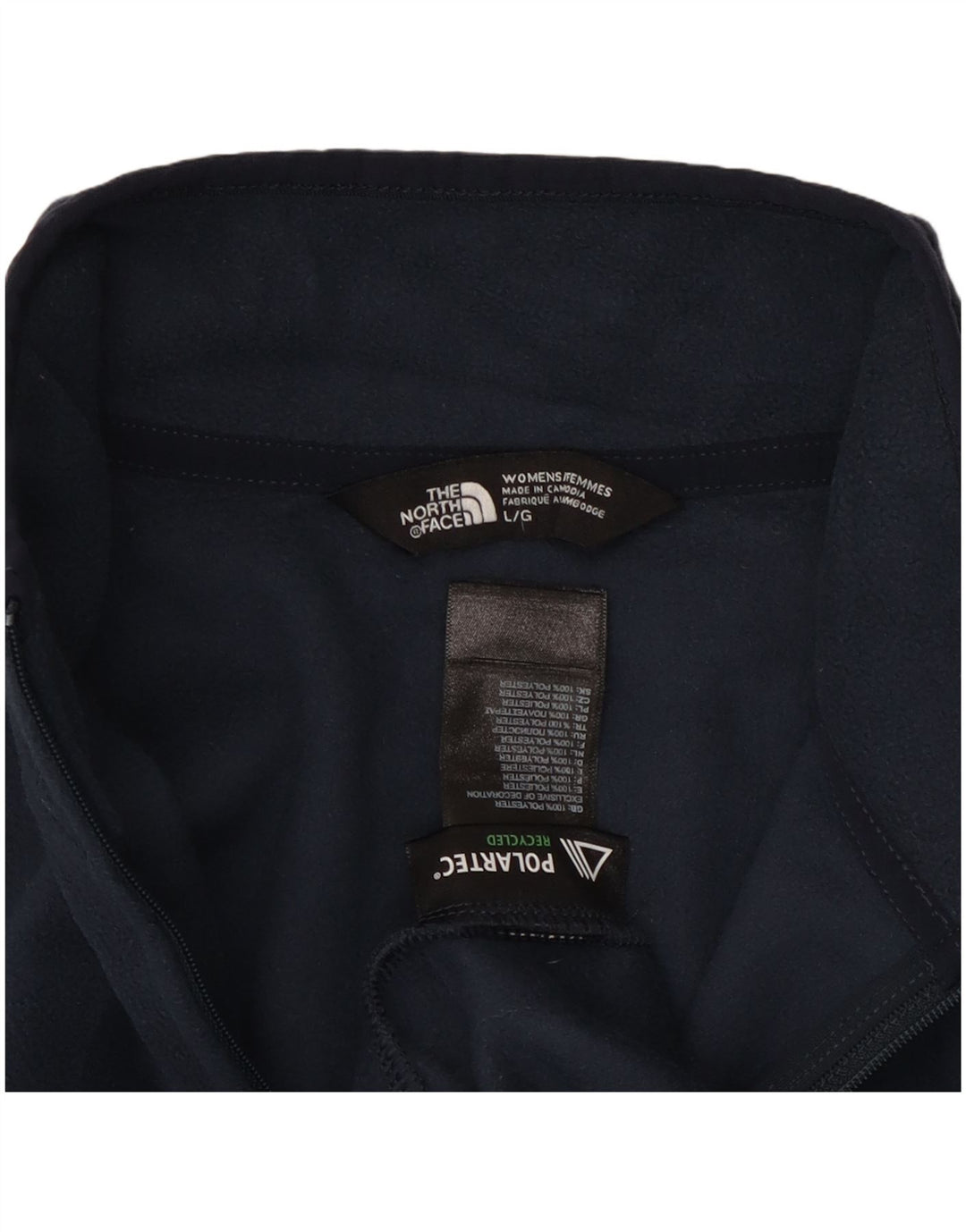 Maglione in pile da donna The North Face UK 14 grande poliestere blu navy