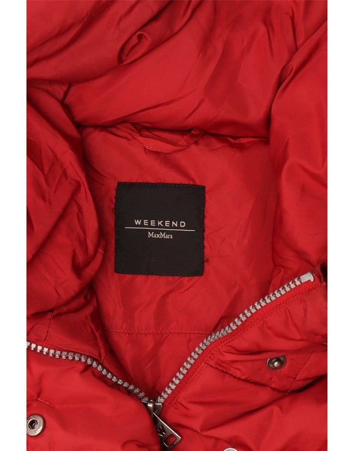 Giacca imbottita da weekend Max Mara da donna UK 14 media rossa