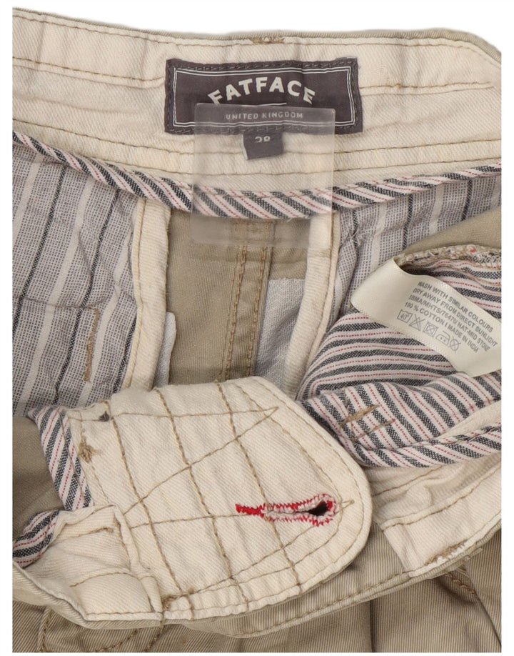 Pantaloncini chino da uomo Fat Face W28 cotone kaki medio
