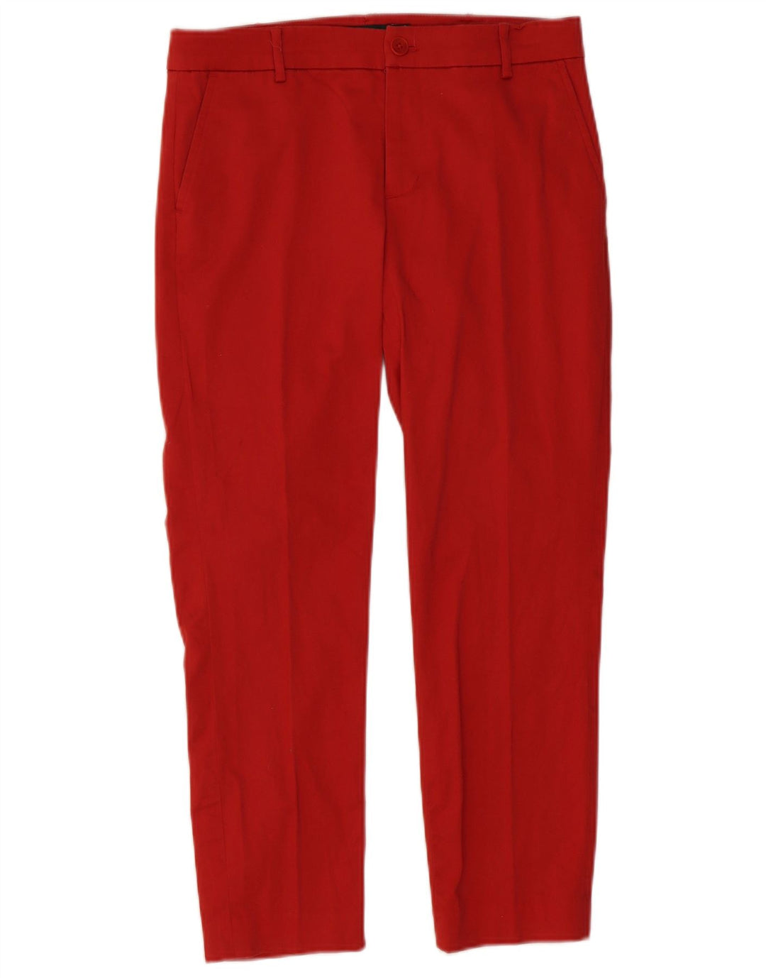 Pantaloni chino slim da donna RALPH LAUREN US 6 medi W32 L26 cotone rosso