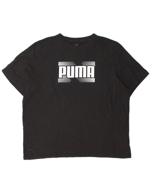T-shirt grafica da uomo Puma Top 2XL cotone nero