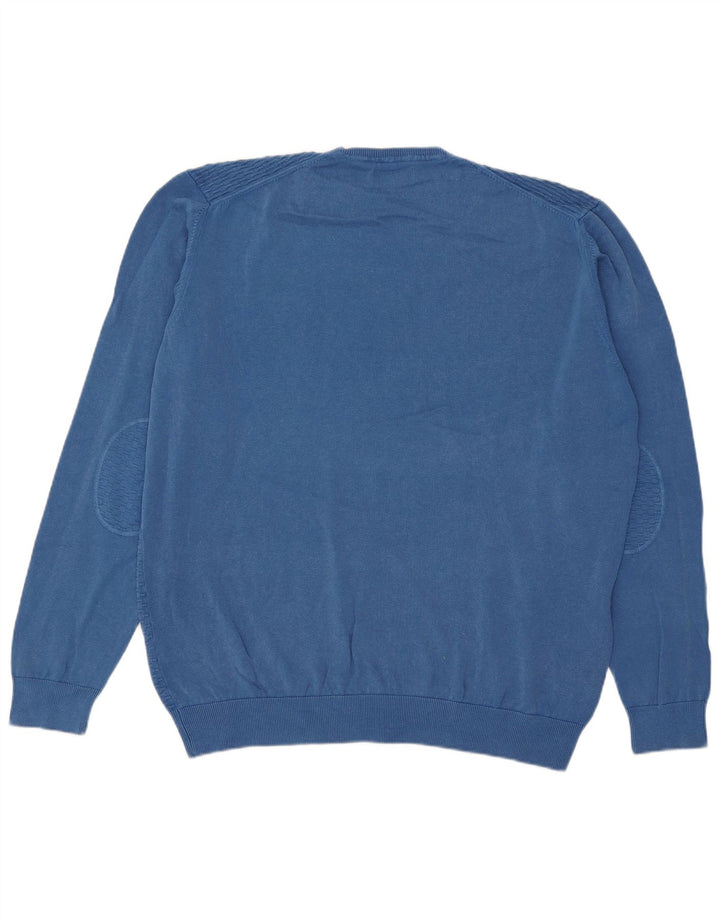 Maglione maglione girocollo da uomo Marlboro Classics 3XL cotone blu