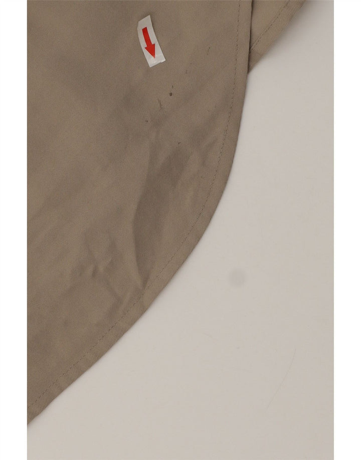 Abito chemisier oversize da donna Zara UK 14 Viscosa beige medio