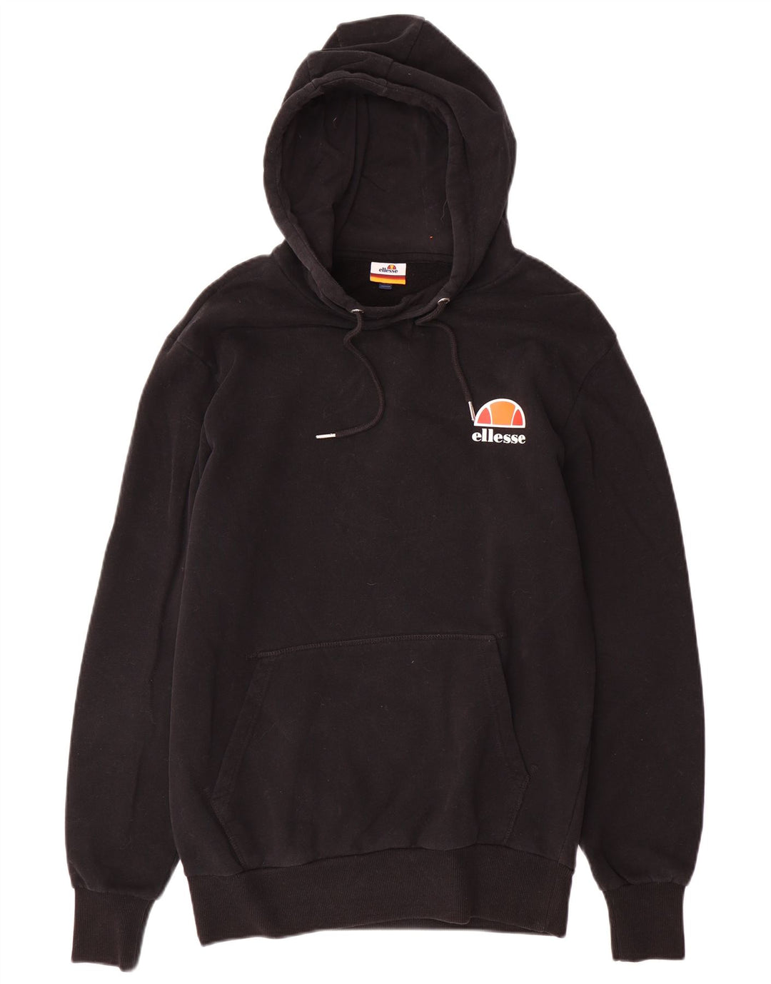 Maglione con cappuccio grafico da uomo ELLESSE in cotone nero medio