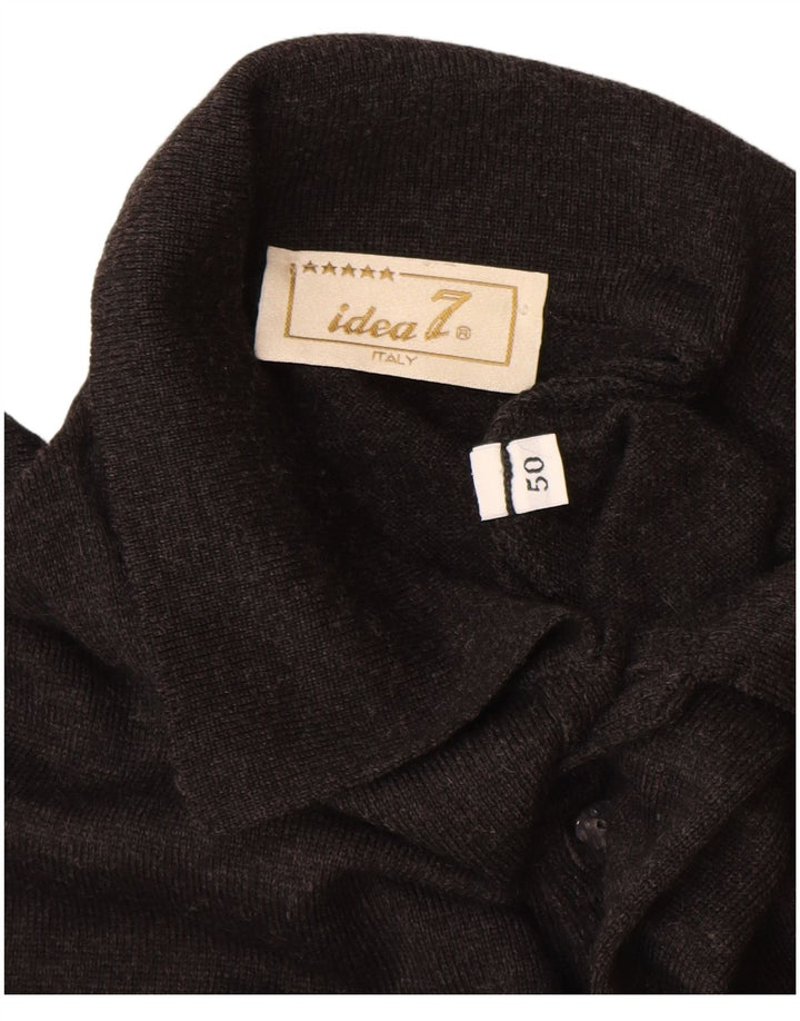 Maglione Polo Uomo Idea IT 50 Lana Grigio Medio