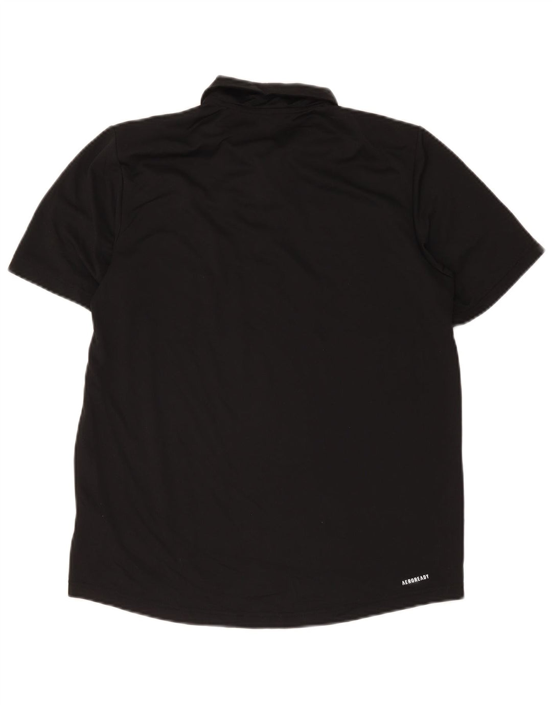 Polo Adidas Aeroready da uomo in poliestere nero medio
