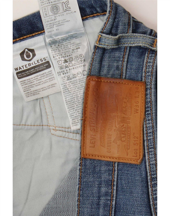 Jeans Levi's Uomo 512 Slim Tapered W36 L34 Cotone Blu