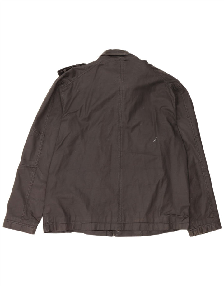 Giacca militare vintage da uomo UK 42 XL in cotone nero