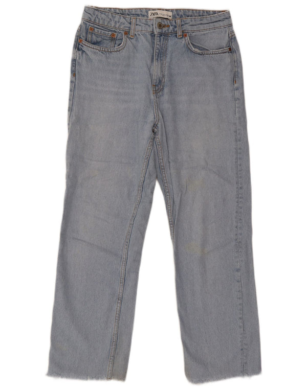 Jeans corti da donna Zara EU 38 Small W28 L25 cotone blu