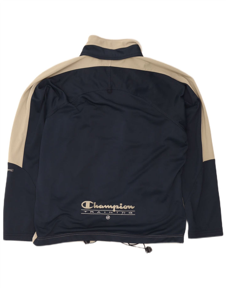 Giacca da tuta grafica da uomo Champion, color block medio blu navy