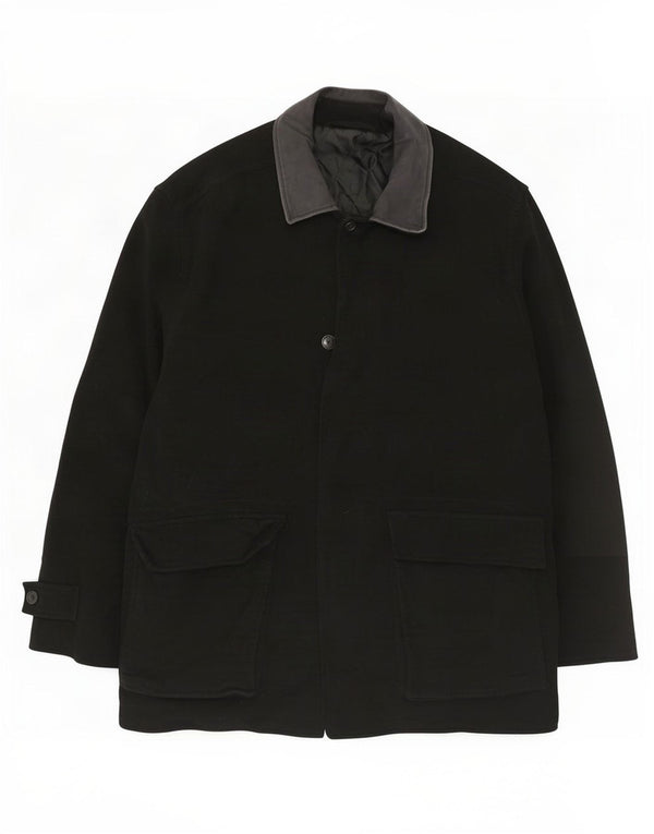 Cappotto da uomo Marks & Spencer UK 44 2XL Cotone nero