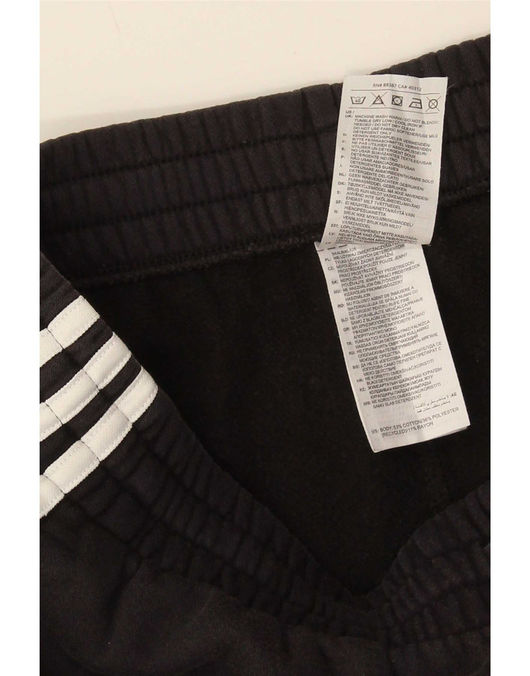 Pantaloni da tuta da uomo Adidas Joggers medio cotone nero