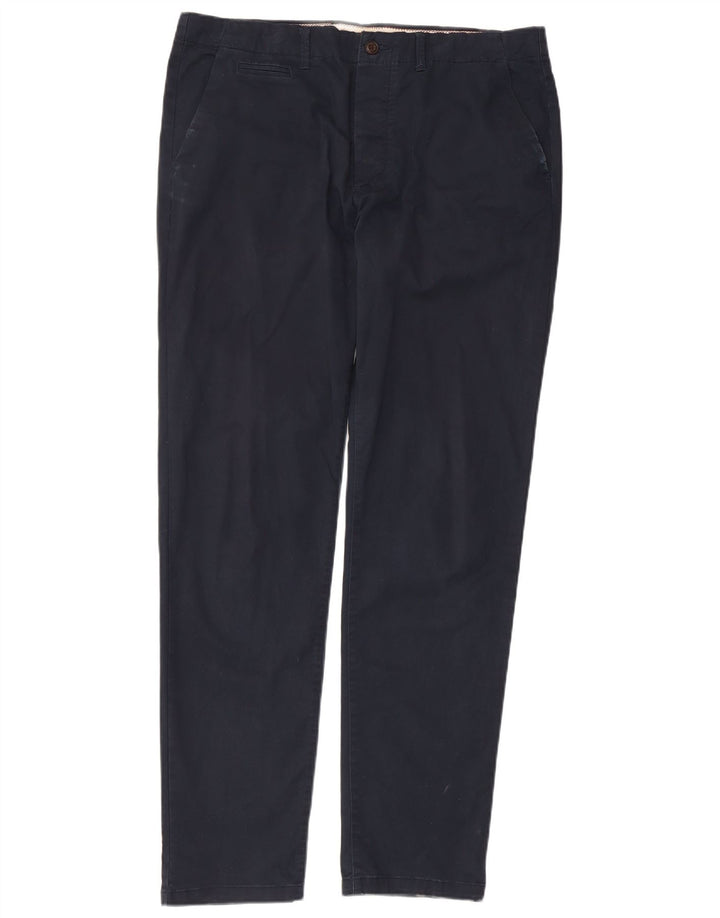 JACK & JONES Pantaloni chino slim da uomo W34 L34 in cotone blu navy