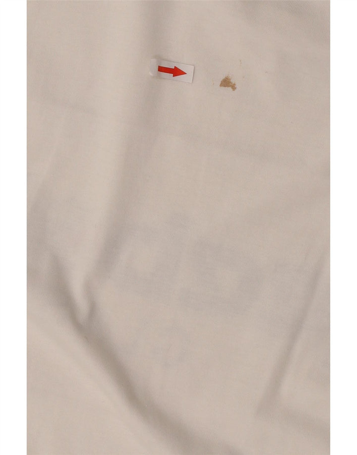 T-shirt grafica classica da uomo Reebok Top grande in cotone bianco