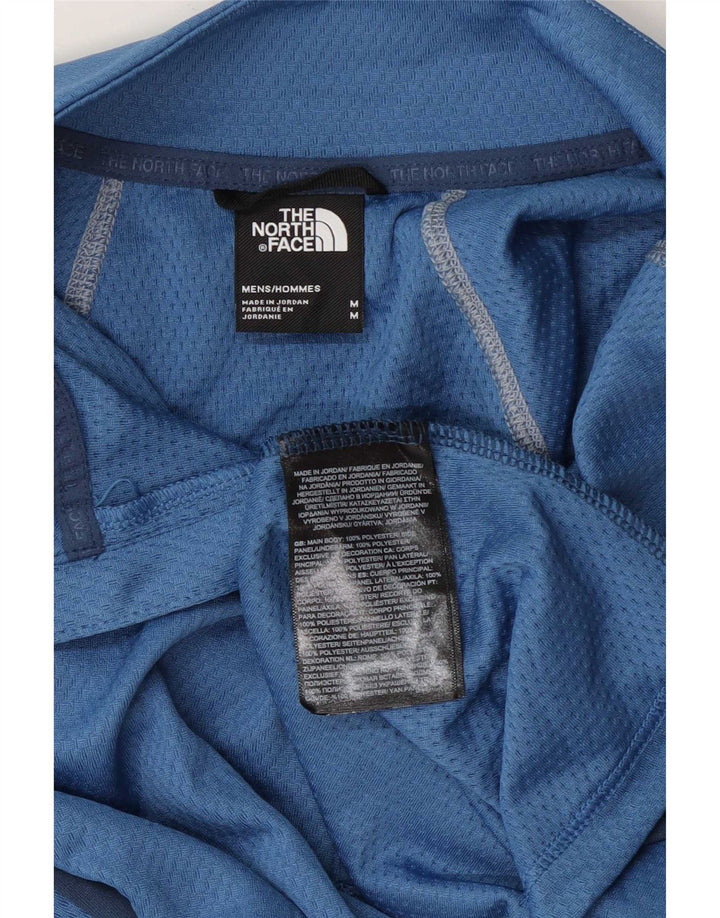 Top da tuta pullover con zip e collo da uomo The North Face Blu medio color block