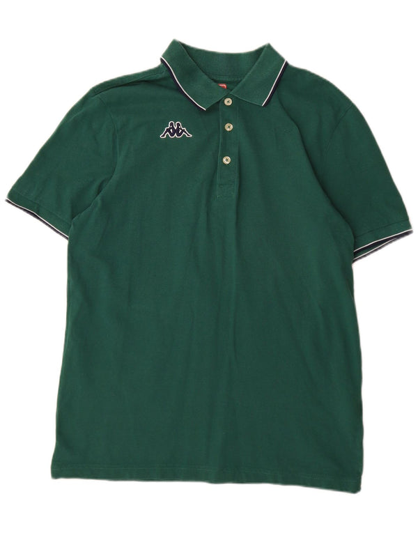 Polo Kappa Uomo Large Verde Cotone