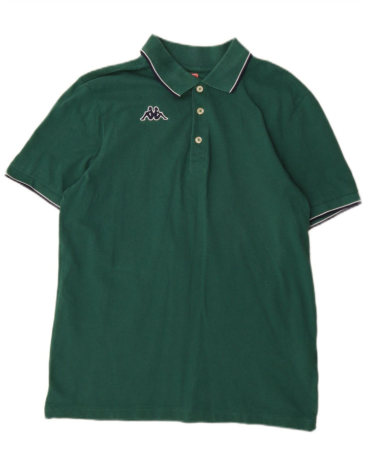 Polo Kappa Uomo Large Verde Cotone