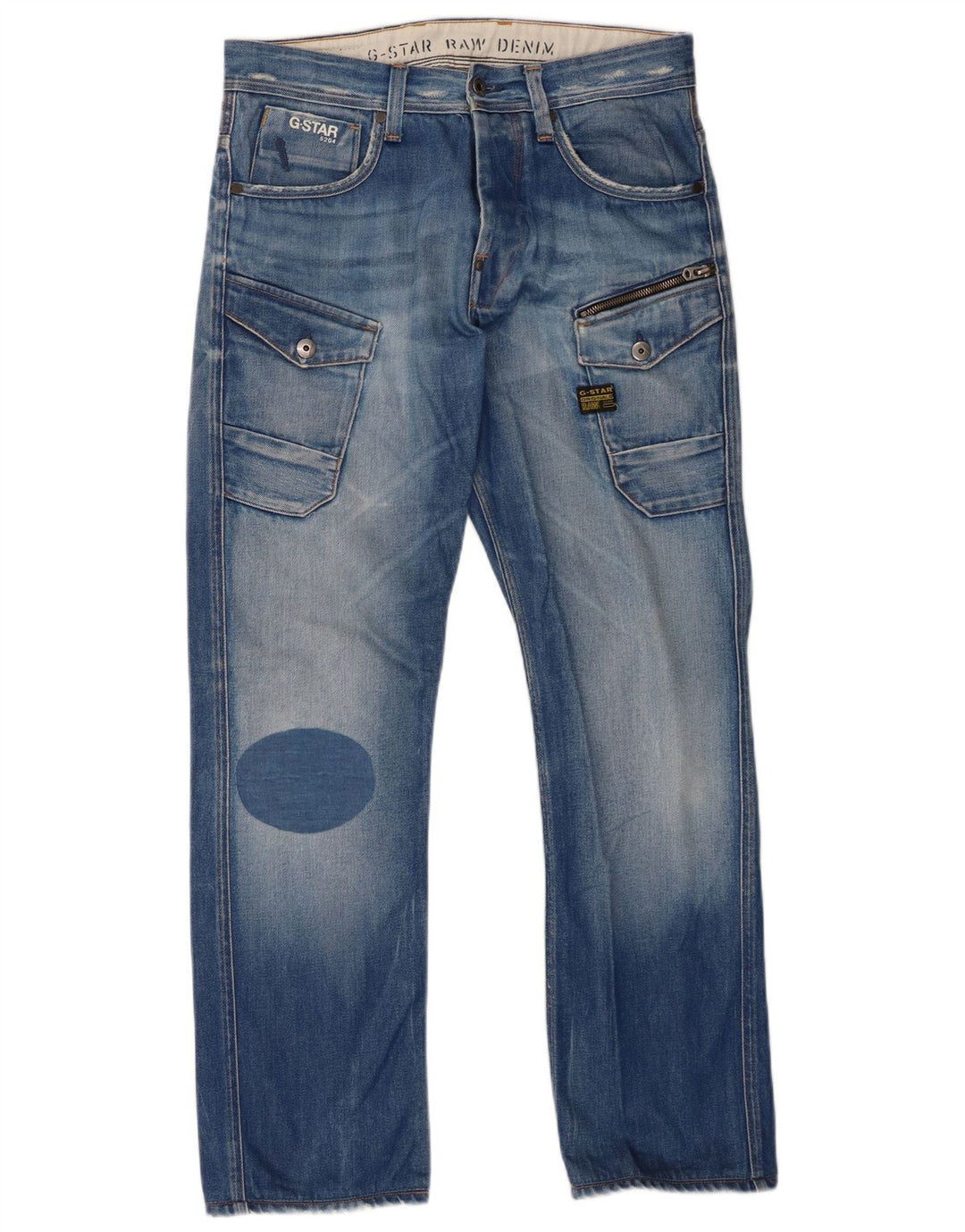 Jeans dritti da uomo G-Star W32 L32 cotone blu