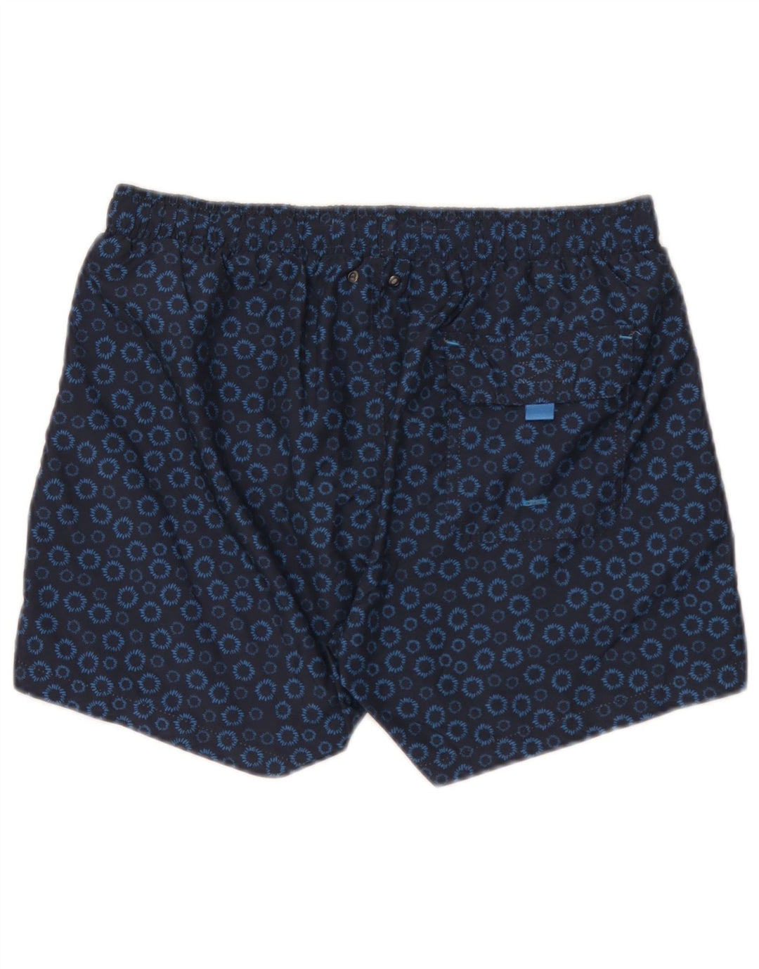Pantaloncini da bagno da uomo Gutteridge, poliestere floreale medio blu navy