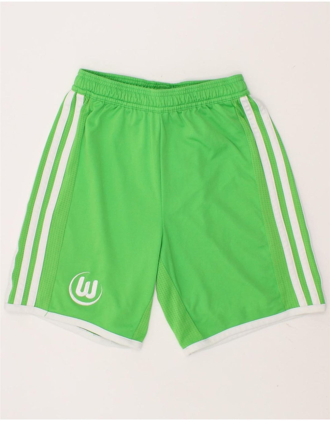 ADIDAS Boys Sport Shorts 7-8 Years  Green Polyester Vintage Adidas and Second-Hand Adidas from Messina Hembry 