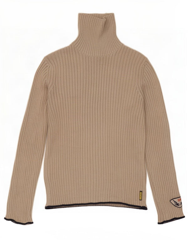 Armani Uomo Maglione Dolcevita Maglione Grande Cotone Grigio