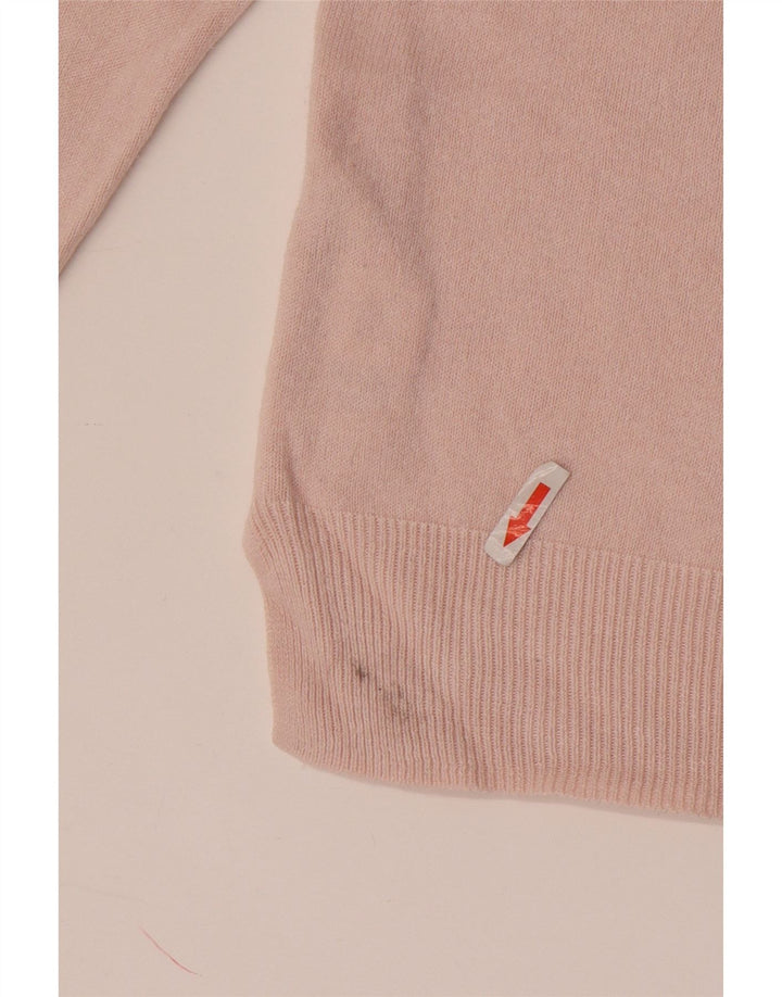 Maglione maglione girocollo da donna Marks & Spencer UK 12 Acrilico rosa medio